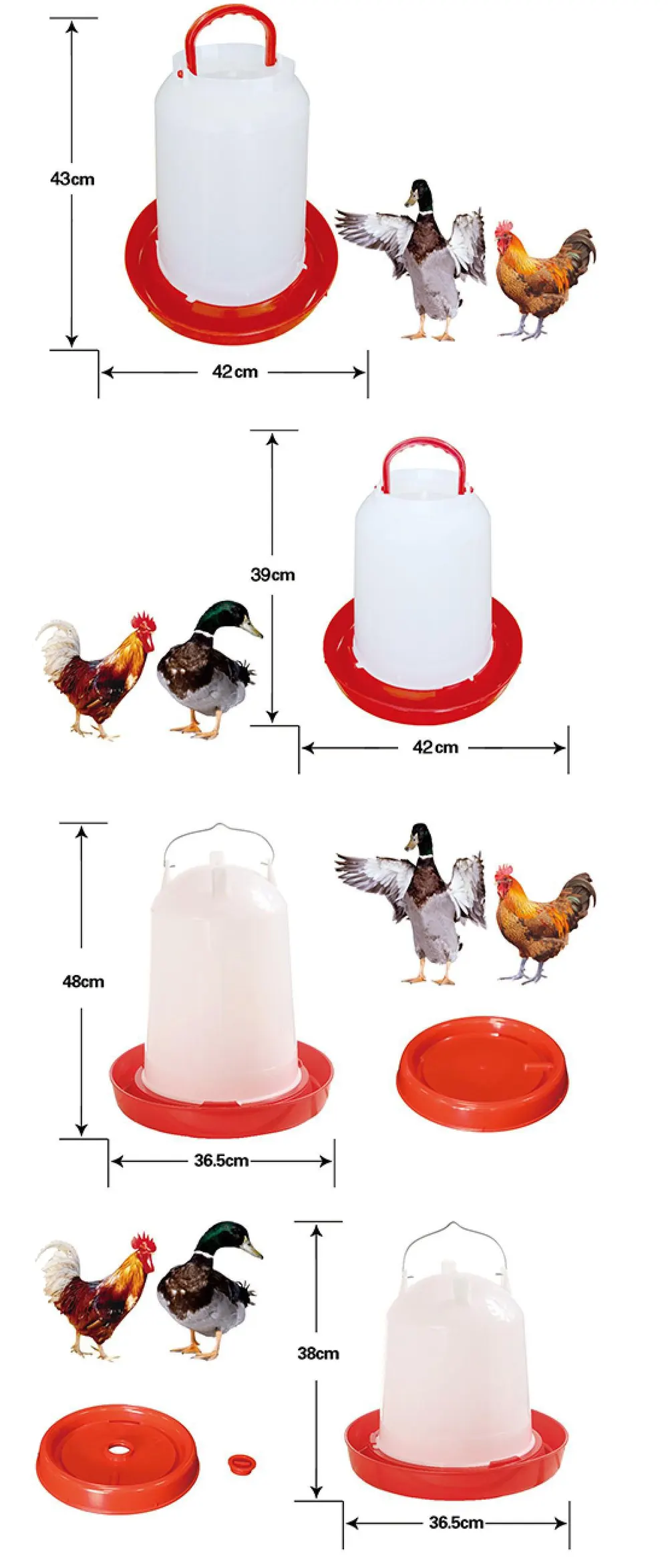 BOJAY Poultry Drinkers, 11 kg to 18 kg (DTA-18 to DT02)