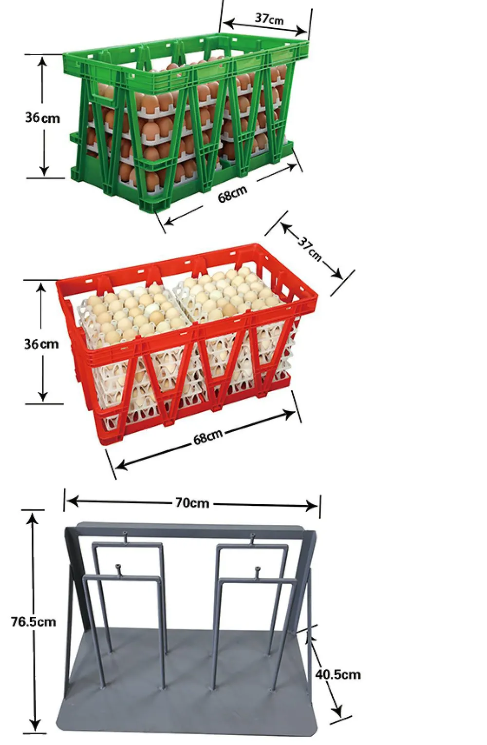 BOJAY Egg Shifting Crates, Standard and Foldable (EC01, EC01-A, EC02)