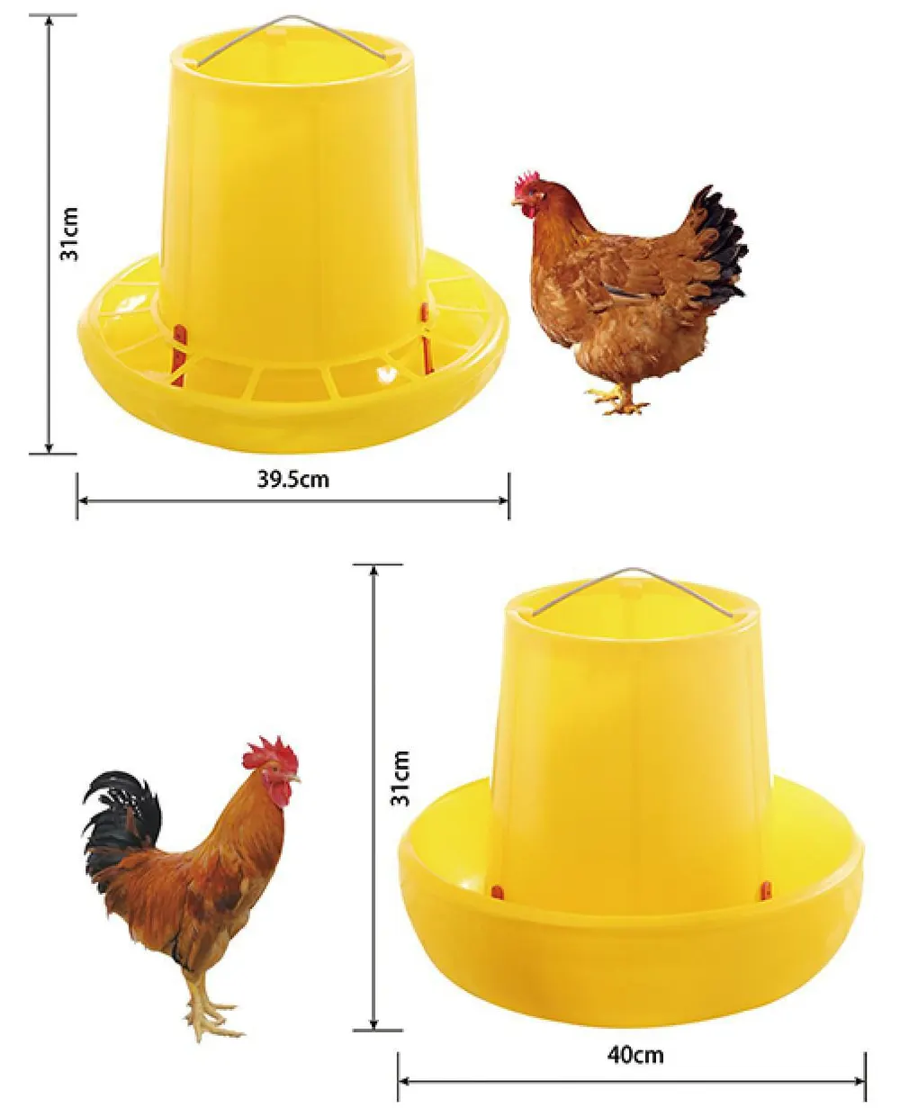 BOJAY 10 kg Poultry Feeders (FT18, and FT19 with supports)