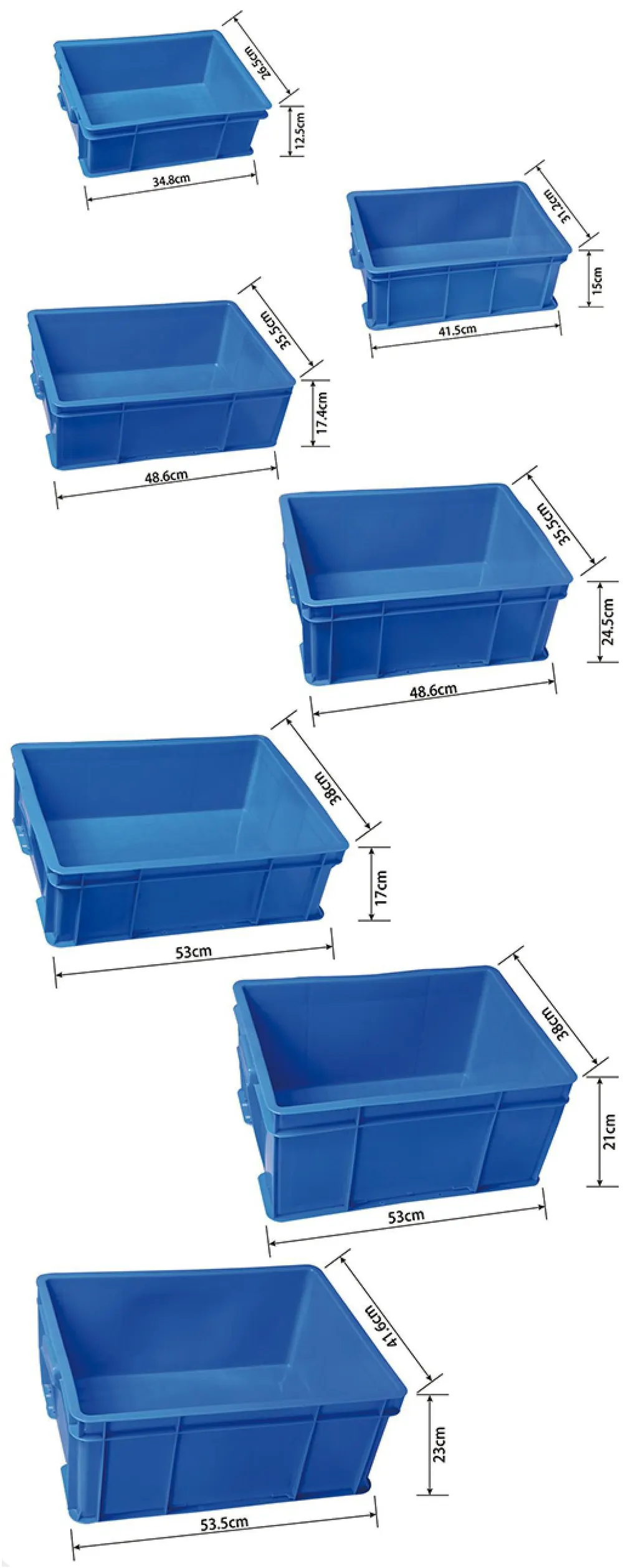 BOJAY Plastic Tool Boxes, 7 Sizes (TB07 to TB13)