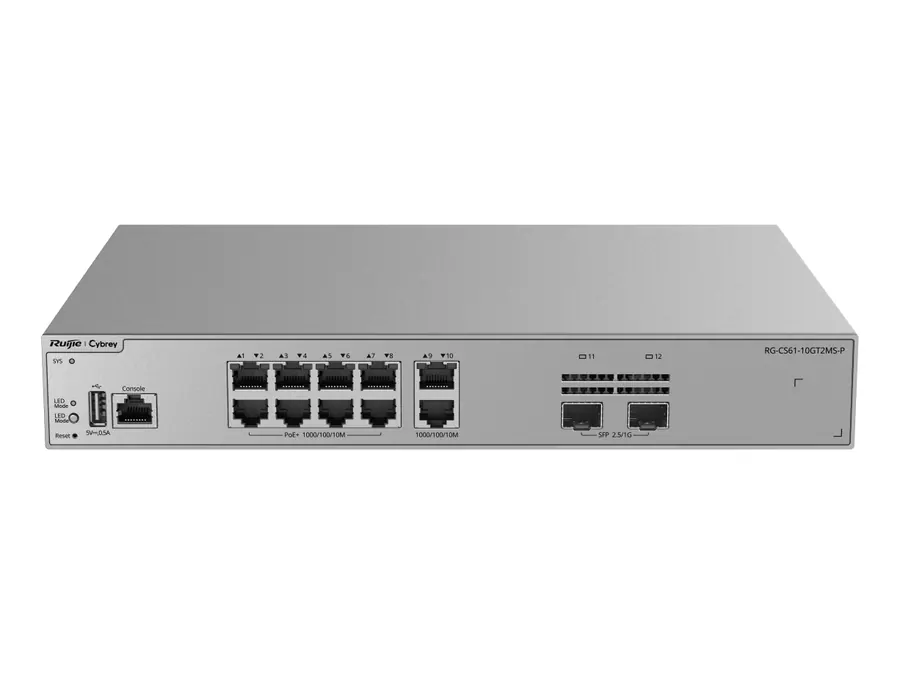 RG-CS61-10GT2MS-P Layer 3 Access Switches with 2.5G Uplinks