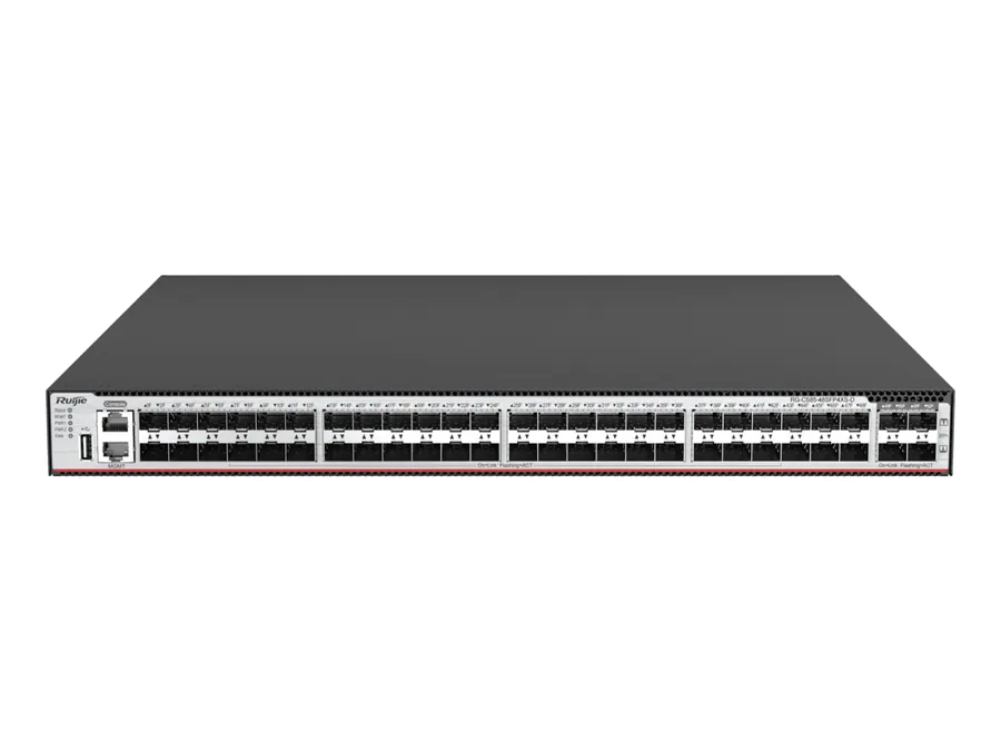 RG-CS85-48SFP4XS-D 48-Port 1GE SFP Layer 3 Enterprise-Class Core or Aggregation Switch, 4-Port 10GE Uplink