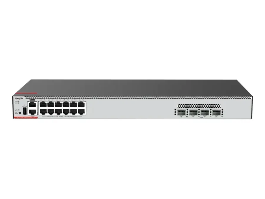 RG-CS86-12XMG4VS-UP 12-Port Multi-GE PoE Switch with Cloud Management, Full 1GE/2.5GE/5GE/10GE, 4-Port 25GE Uplink