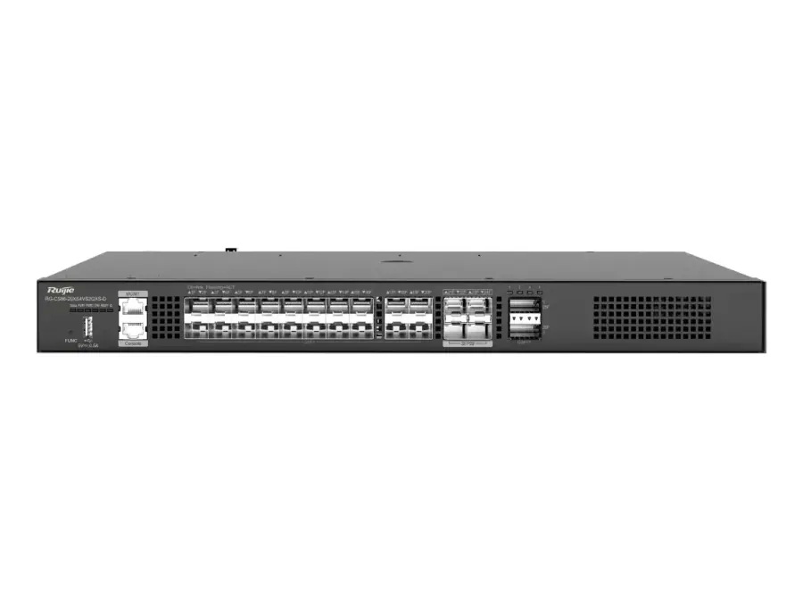 RG-CS86-20XS4VS2QXS-D 20-Port 10/2.5GE(SFP+), Layer 3 Ruijie Core/Aggregation Switch with Cloud Management, 4-Port 25/10GE(SFP28), 2-Port 40GE