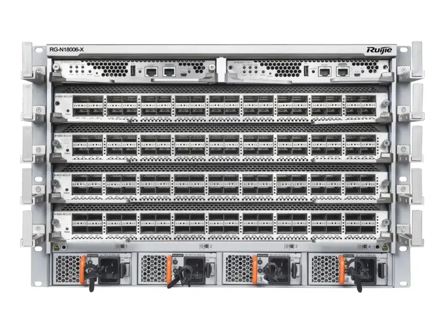RG-N18006-X Data Center Modular Core Switch with Four Line Card Slots