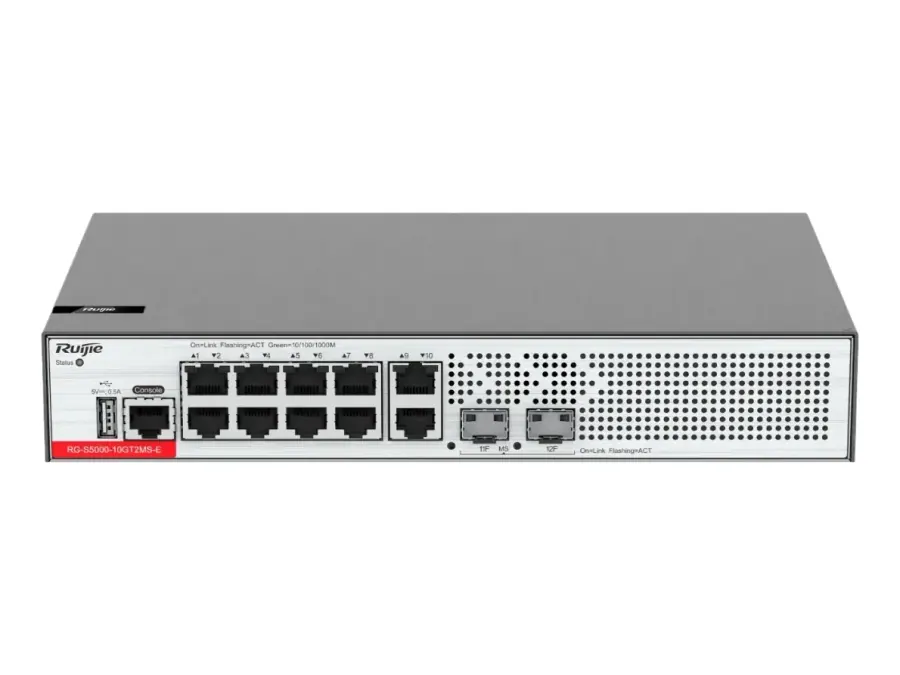 RG-S5000-10GT2MS-E 10-Port Gigabit Layer 2+ Managed Switch with Two 2.5GE Uplink SFP Ports