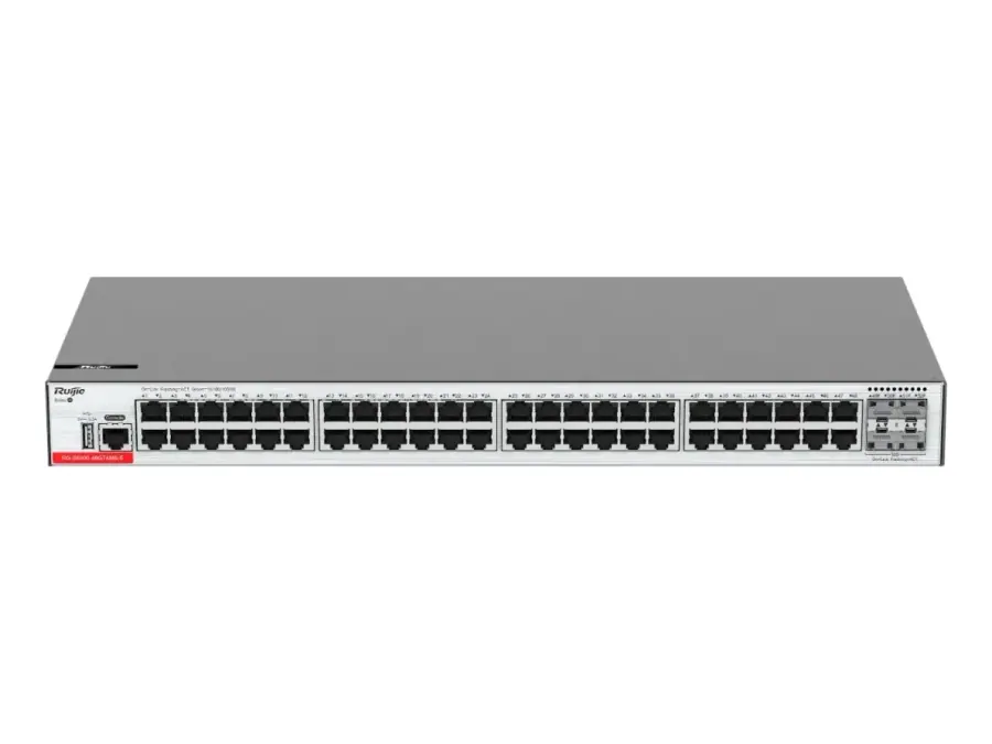 RG-S5000-48GT4MS-E 48-Port Gigabit Layer 2+ Managed Switch with Four 2.5GE Uplink SFP Ports