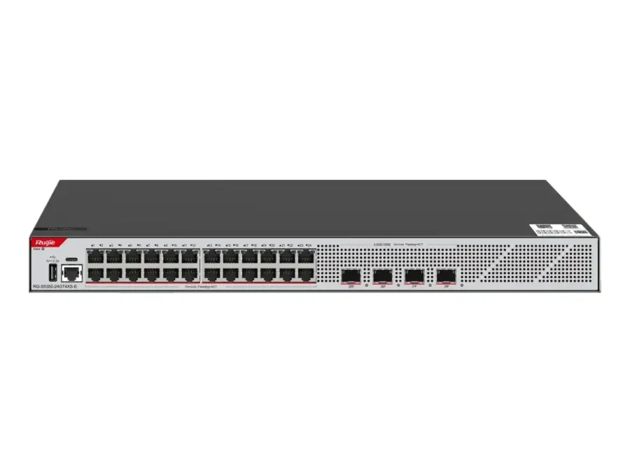 RG-S5350-24GT4XS-E 24-Port GE Layer 3 Managed Access Switch, 4-Port 10GE Uplink