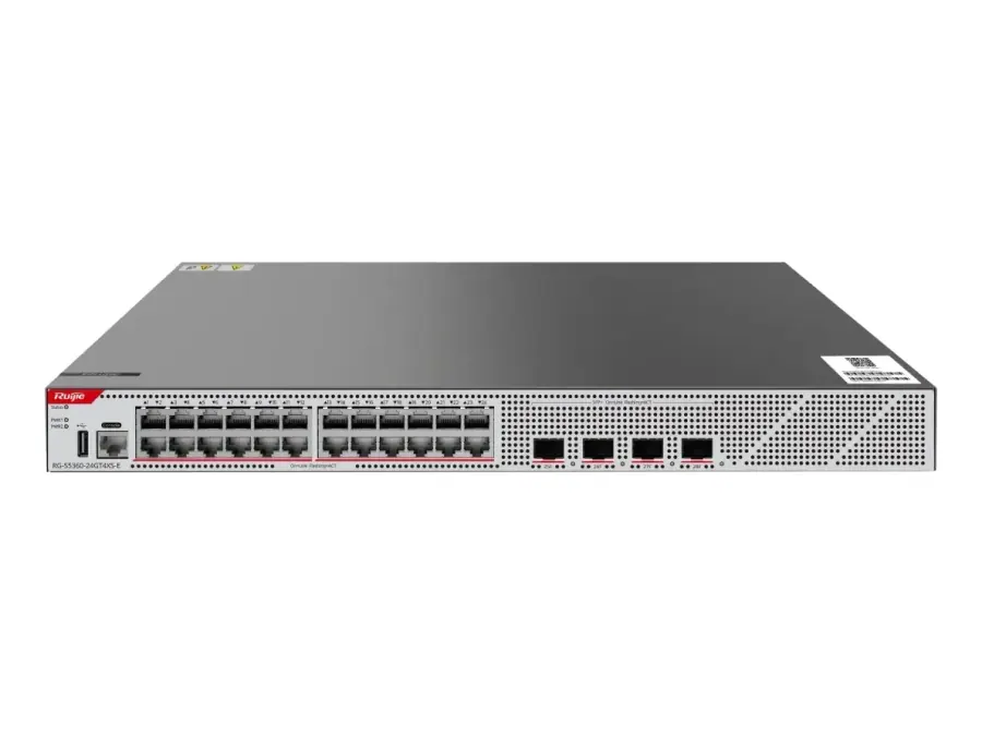 RG-S5360-24GT4XS-E 24-Port GE Layer 3 Managed Access Switch, 4-Port 10GE Uplink