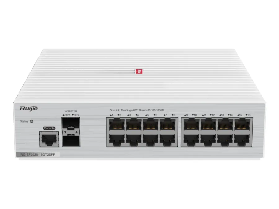 RG-SF2920-16GT2SFP 16-Port GE All-Optical Switch, 2 x Gigabit Uplink Optical Ports