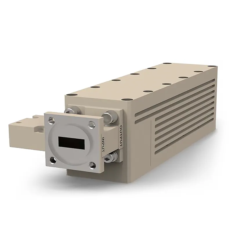 Advantech Wireless ALNA-Ka Series Ka-Band LNA, 18.2-20.2 GHz (110 K) or 20.2-21.2 GHz (105 K), 50 dB Gain, WR42 Input
