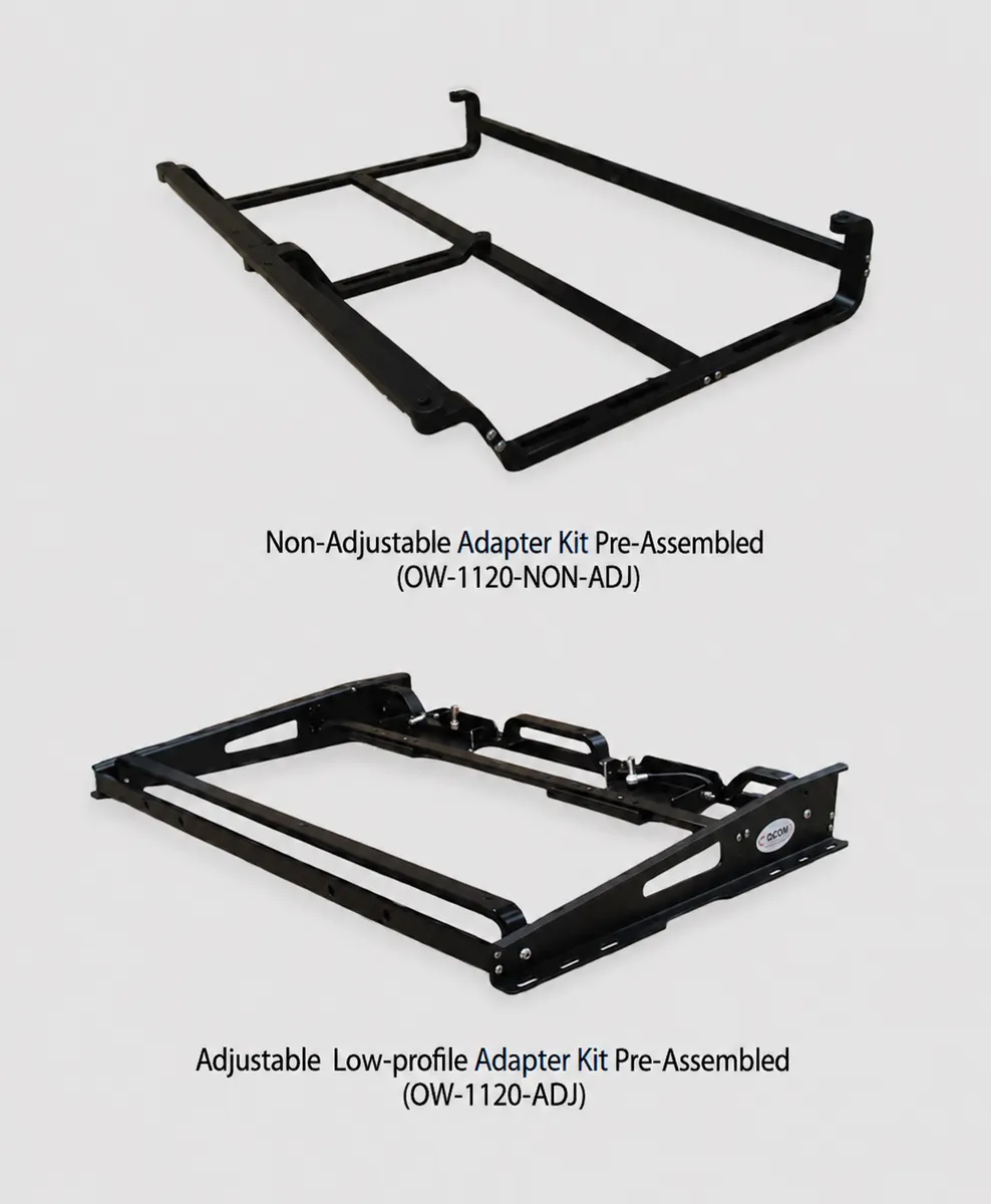 C-COM iNetVu Mobility Mount for the Hughes OneWeb HL1120 ESA antenna (roof-rack mount, adjustable or non-adjustable)