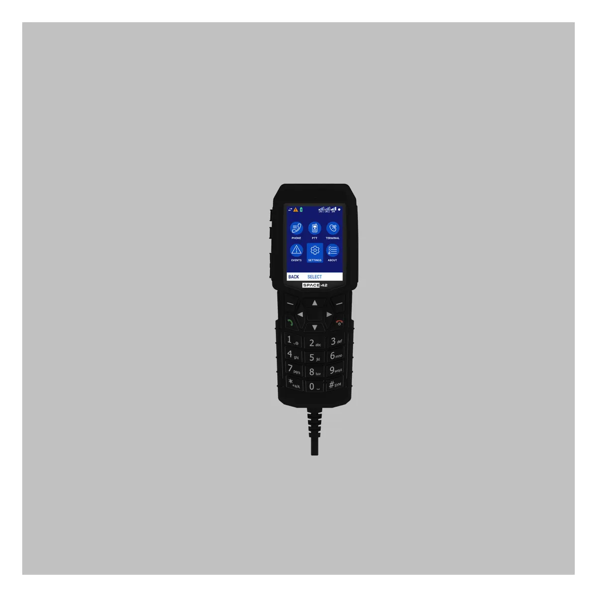 IP NEO Handset Rugged VoIP and Push-to-Talk Handset for NEO Satellite Terminals