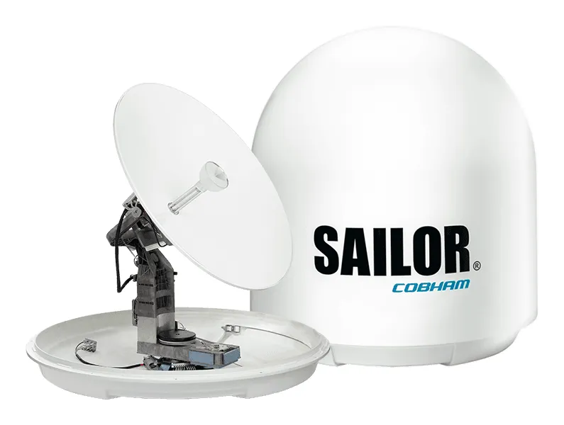 SAILOR 120 XTR TVRO 125 cm 3-axis Stabilised Maritime Satellite TV Antenna