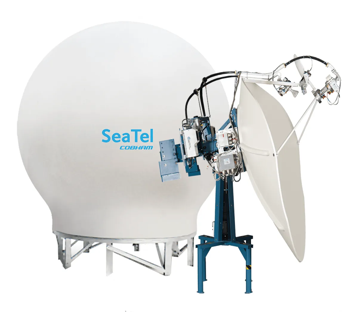 Sea Tel 9711 QOR TxRx Dual-band C/Ku Maritime VSAT Antenna (2.4 m C-band + 1.2 m Ku-band)