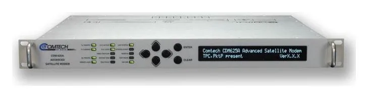 Comtech CDM-625A-ENI Advanced Satellite Modem (18 kbps to 25 Mbps, 70/140 MHz and L-band IF, SNMP v2/v3 management)