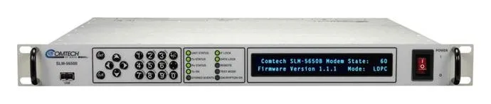 Comtech SLM-5650B Software Defined Satellite Modem (8 kbps to 155.52 Mbps, MEO and GEO, DVB-S2X with ACM, AES-256 TRANSEC)