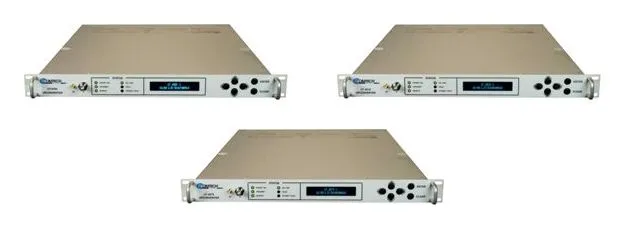 Comtech UT-4500 Series Up Converters (52-88 or 104-176 MHz IF to C-band or Ku-band, 35 dB gain, 1RU)