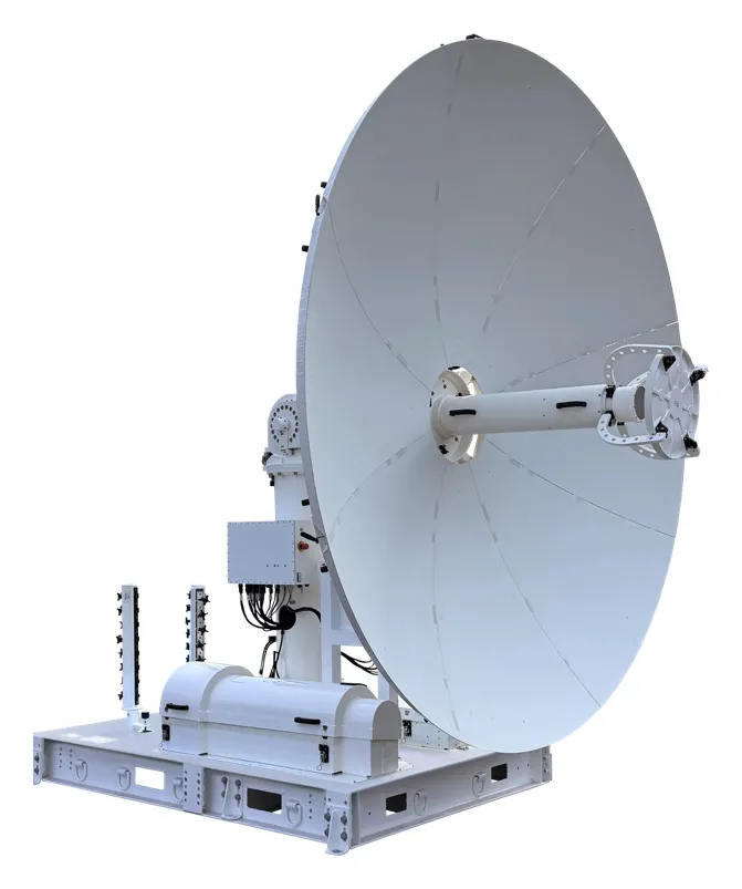 Gilat DataPath DKET 4341 3.4 m Full-Motion Multi-Band, Multi-Orbit Transportable SATCOM Terminal on a 463L Pallet (L- through Ka-band, X-Y pedestal)