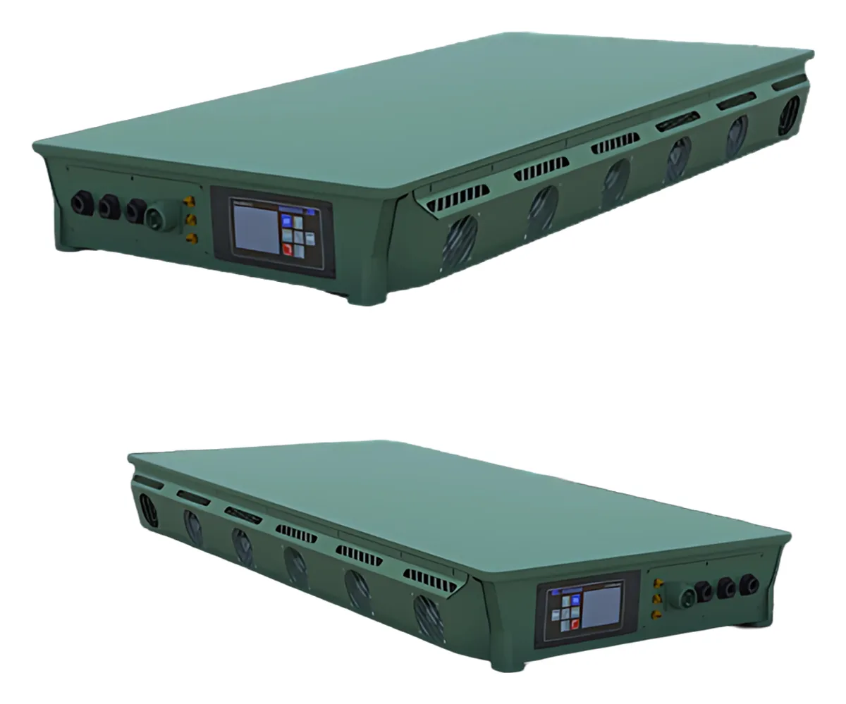 Requtech RESA M Ku Multi-Orbit Ku-Band Phased-Array Flat-Panel Terminal, listed by Gilat (49 dBW EIRP, IP66, 38 kg)