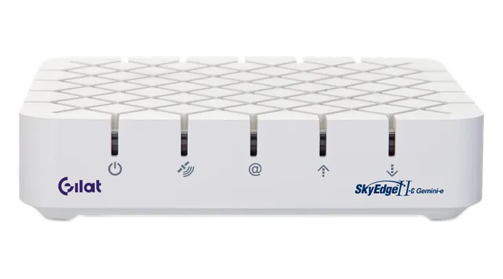 Gilat SkyEdge II-c Gemini-e S2X Enterprise Single-Port VSAT (DVB-S2X, desktop)