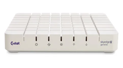 Gilat SkyEdge IV Gemini-4 S2X 4-Port VSAT (DVB-S2X, up to 100/40 Mbps, desktop)