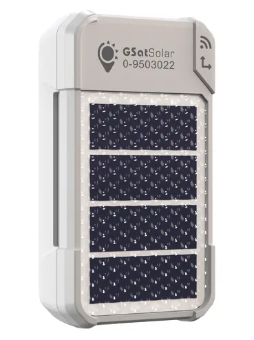 Globalstar GSatSolar Solar-Powered Satellite Tracker (22 g, IP68, Bluetooth LE sensors, livestock ear tag option)