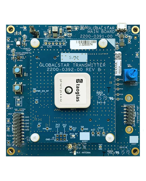 Globalstar STX3 Development Kit with Bluetooth (USB, UART, accelerometer, humidity and temperature sensors)