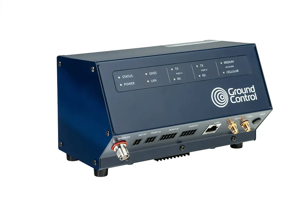 RockREMOTE DIN-Rail Iridium Certus 100 and LTE Industrial IoT Gateway (Ethernet, RS-232/485, Linux)