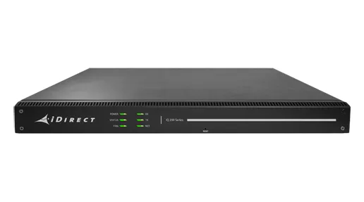 iDirect iQ 200 Rackmount Satellite Modem (DVB-S2/S2X, over 300 Mbps, 1U, dual GigE)