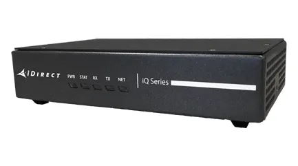iDirect iQ Desktop+ Satellite Modem (DVB-S2/S2X, up to 200 Mbps, dual GigE)