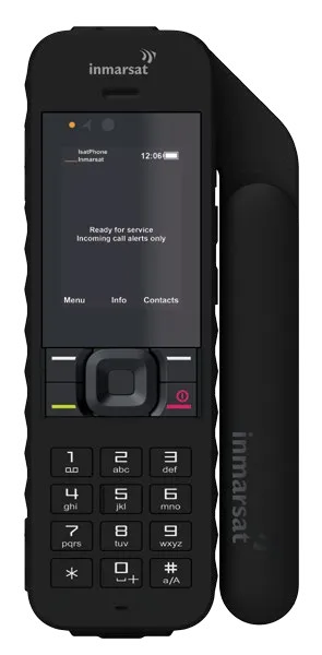 Inmarsat IsatPhone 2 Satellite Phone - L-band voice and SMS, 8 h talk time, 160 h standby, GPS and assistance button