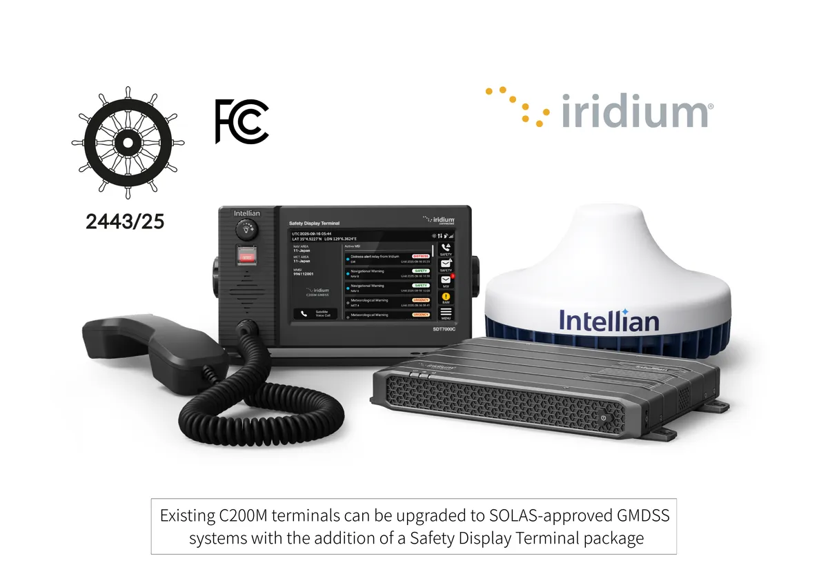 Intellian C200M GMDSS System, Iridium Certus GMDSS Terminal