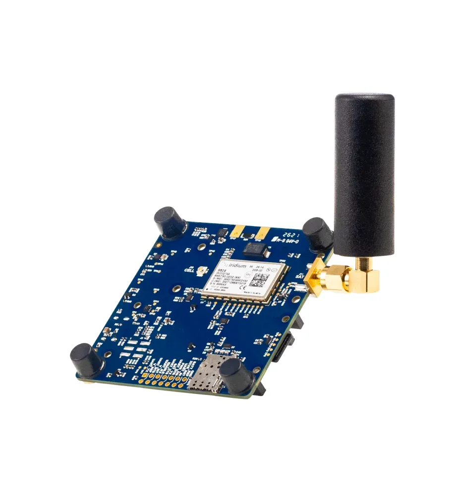 Iridium 9604 Satellite IoT Development Kit (Launch Pad board, 3,000 mAh battery, helical antenna, 1,000 free messages)