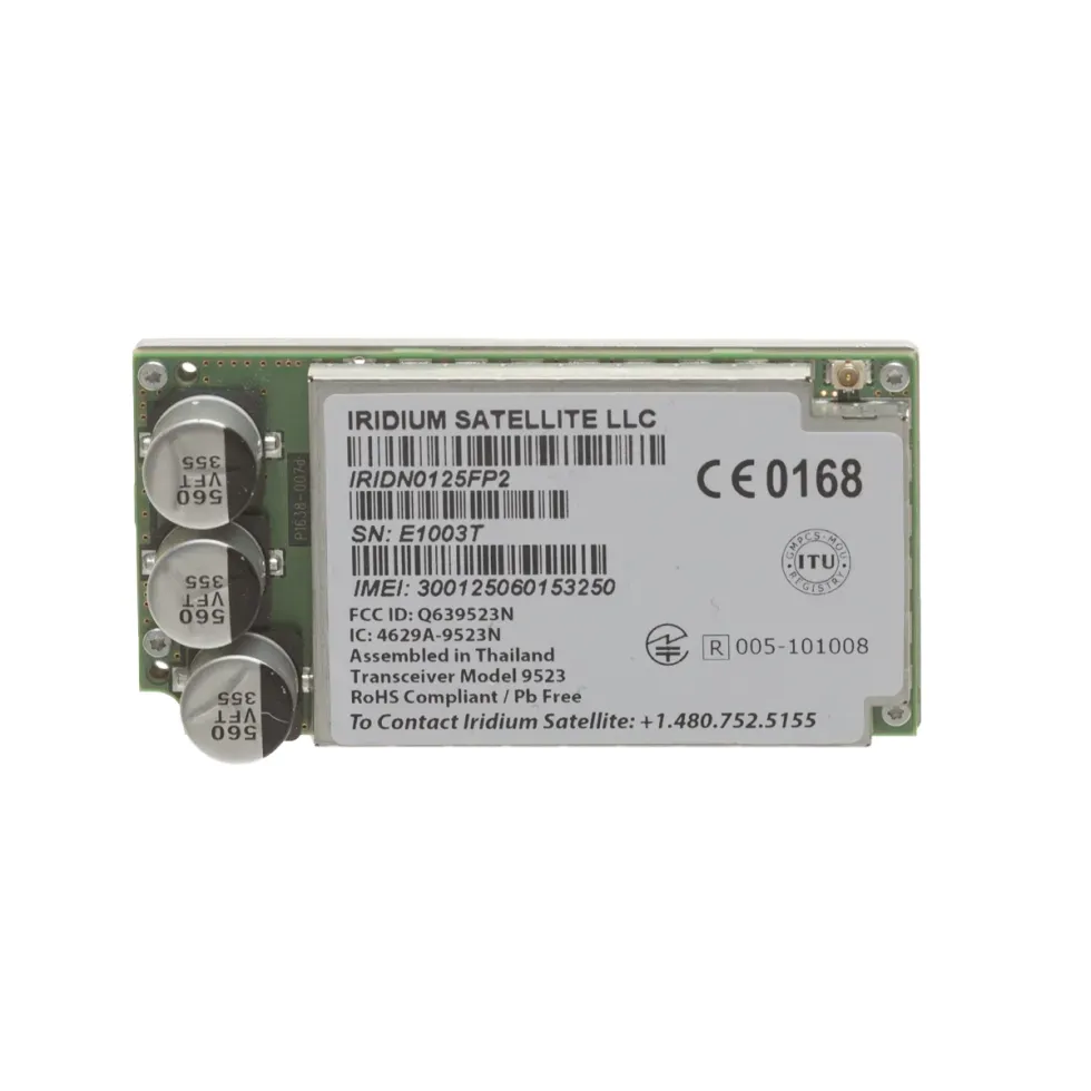 Iridium Core 9523 Module, narrowband voice and data (SBD) satellite module (70.4 x 36 x 14.6 mm, 32 g)