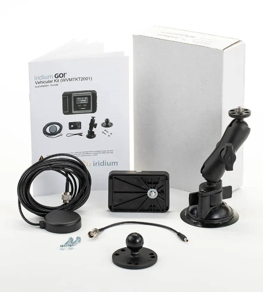 Iridium GO! Vehicular Kit - magnetic-mount passive antenna with 5 m cable and RAM suction mount for the Iridium GO!