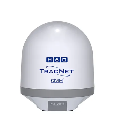 KVH TracNet H60 60 cm Hybrid Ku-band VSAT, Cellular and Wi-Fi Maritime System (10/3 Mbps)