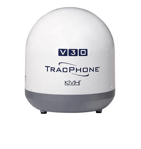 KVH TracPhone V30 37 cm Ku-band mini-VSAT Broadband Maritime Terminal (6/2 Mbps)