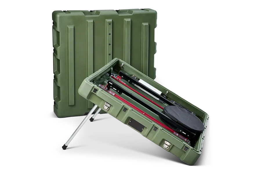 Kymeta GO Case rapid-deployment kit for Goshawk u8 and Hawk u8 terminals (hardshell case, vehicle mount, AC-to-DC power, 25° tilt)