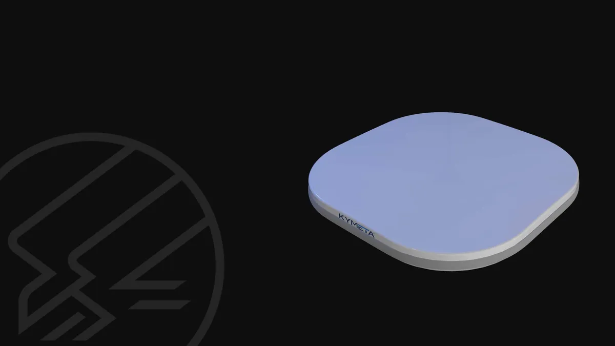 Kymeta Hawk u8 GEO Ku-band electronically steered flat-panel satellite terminal (360° azimuth, IP66, under 100 W nominal)
