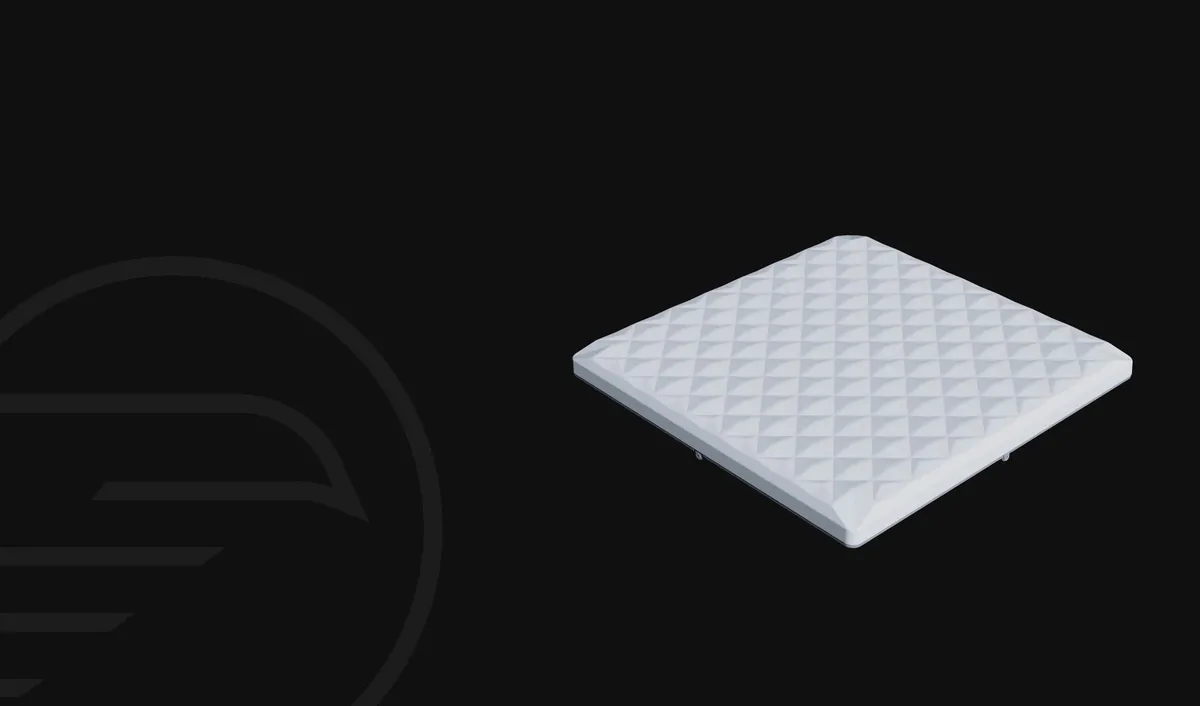 Kymeta Kestrel u5 compact multi-orbit Ku-band flat-panel terminal (60 cm wide, 8 cm thick, IP69K/IP68, rail pre-certified)