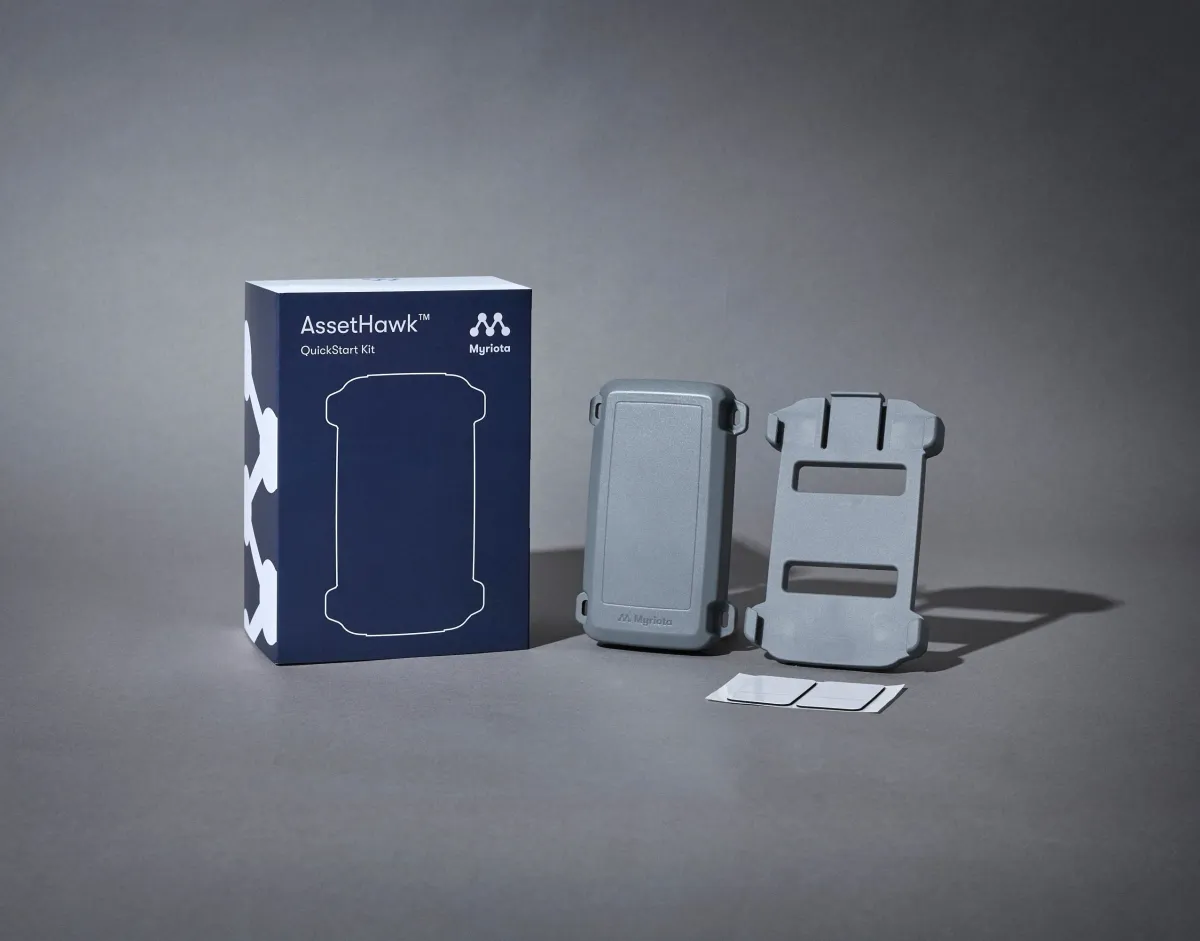 Myriota AssetHawk Hybrid Satellite and Cellular Asset Tracker, QuickStart Kit (IP68, 2 x AA, up to 10 years battery)