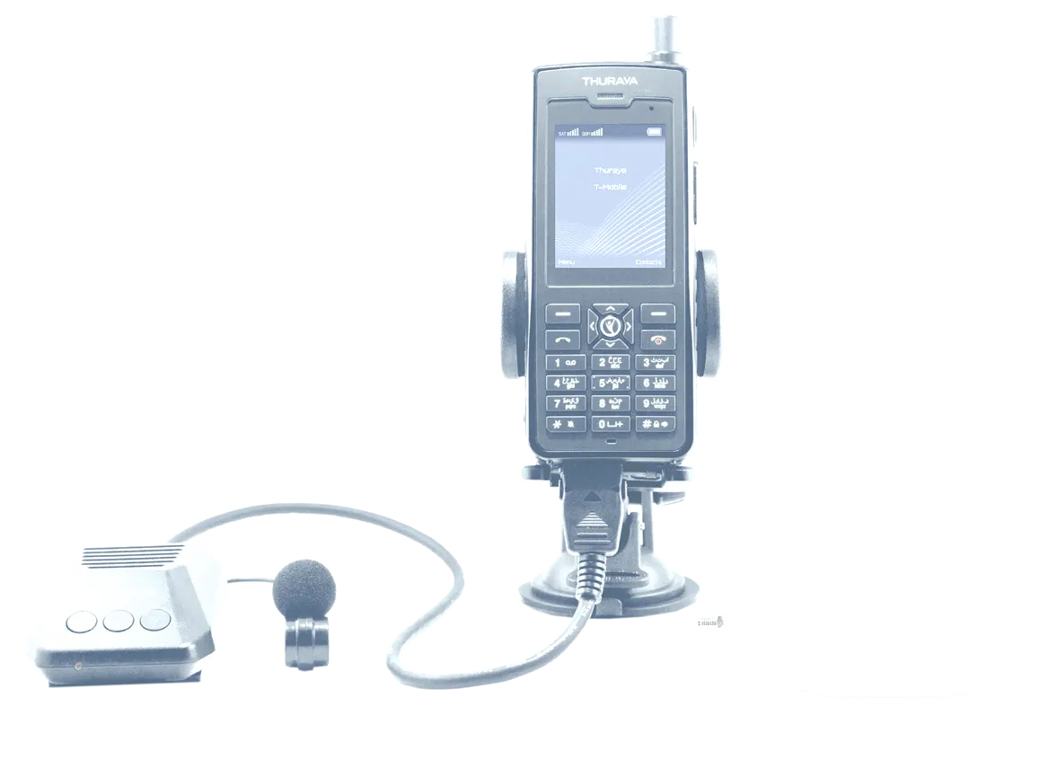 Thuraya Vehicle Docking Kit - hands-free cradle, magnetic roof antenna and loudspeaker for XT-PRO DUAL, XT-PRO and XT