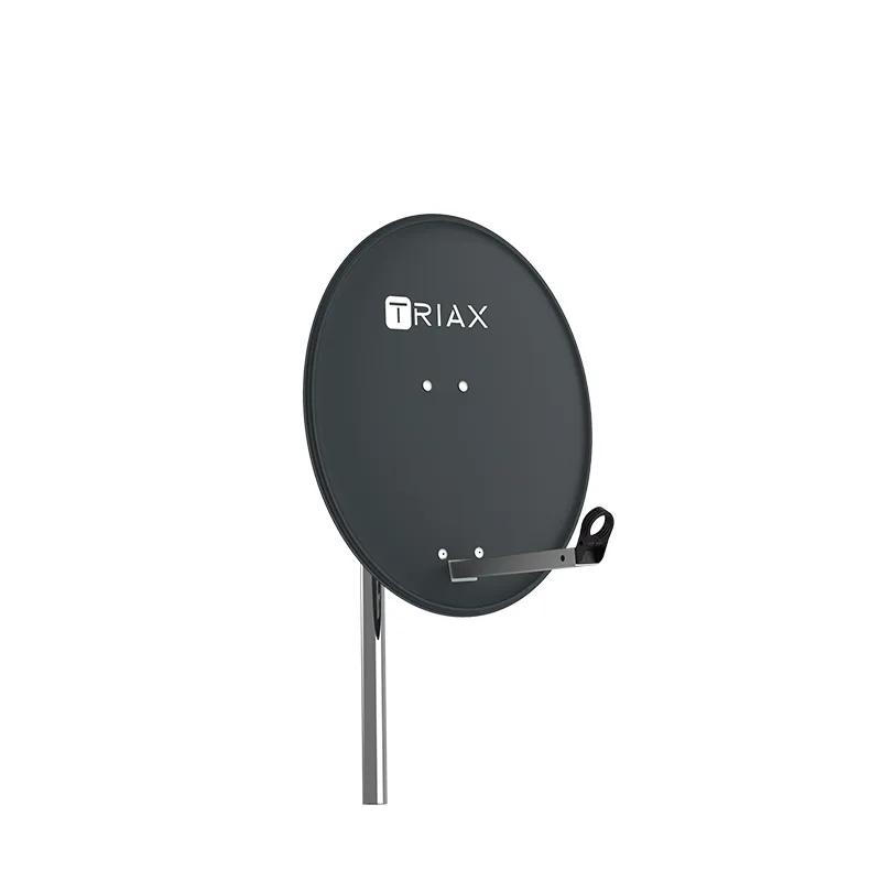Triax TDS PRO 65A 65 cm offset galvanized steel satellite dish (RAL 7016 anthracite grey, single box)