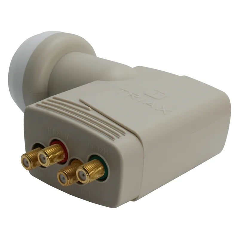 Triax TQT-400 Gold quattro LNB (4 outputs for multiswitch, PLL, 40 mm feed, 0.3 dB noise figure)